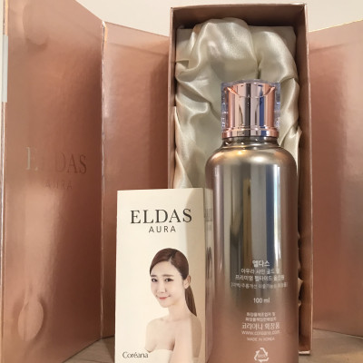 Serum Tế Bào Gốc Dưỡng Trắng Da Eldas Aura Coreana Shine Gold Pearl Premium Peptide All In One