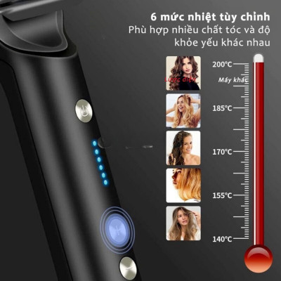 Lược Điện Chải Tóc Tạo Kiểu Chuyên Nghiệp Kiêm Máy Uốn Duỗi Ép Tóc Tạo Kiểu Nhanh Chóng - HÀNG CHÍNH HÃNG MINIIN