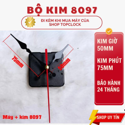 Máy Đồng Hồ Treo Tường Kim Giật MAYTIME M8 – Trục Đồng Dài 16mm – Quartz – Bảo Hành 12 Tháng