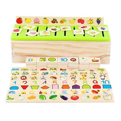 Đồ chơi thả hình theo nhiều chủ đề cho bé - đồ chơi gỗ thông minh