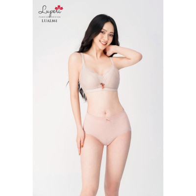 Áo Lót Nâng Ngực Nữ Không Gọng Siêu Nâng LUPERI LU3AL861 Viền Quả Đắp Ren, Phù Hợp Cho Nàng Ngực Nhỏ Và Vừa