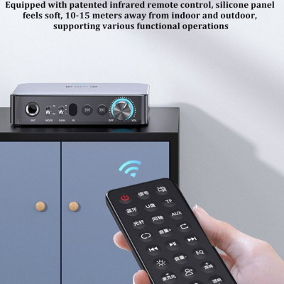 ROGTZ - Bộ Thu Phát Âm Thanh Bluetooth Đa Năng M16 Pro NFC 5.1, Giao Thức A2DP/AVRCP/HFP/SBC, Phạm Vi Hoạt Động 30m, Màn Hình LED, Chip DAC, Pin Lithium Ion 1200mah, Kết Nối Đa Dạng AUX 3.5mm, RCA, Optical, Coaxial, USB, TF, Mic 6.5mm - Hàng Chính Hãng