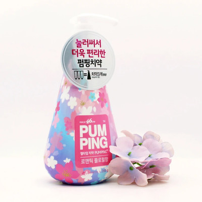 Kem đánh răng PumPing Flower hoa anh đào bảo vệ răng chắc khỏe Hàn Quốc 285g