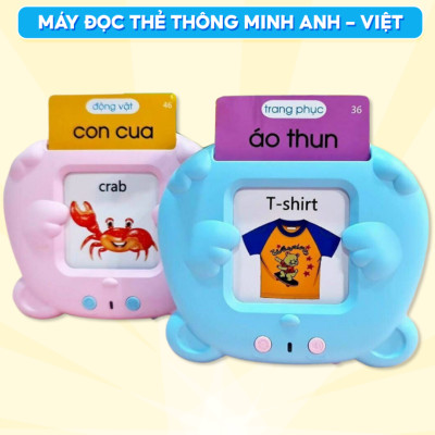 Máy Đọc Thẻ Tiếng Anh, Máy Đọc Thẻ Song Ngữ Anh Việt 255 Thẻ 510 Từ Vựng