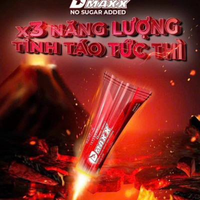 DMAXX thức uống bổ sung vitamin năng lượng không đường DAMODE 46 gói màu đỏ mỗi gói 2,2gr