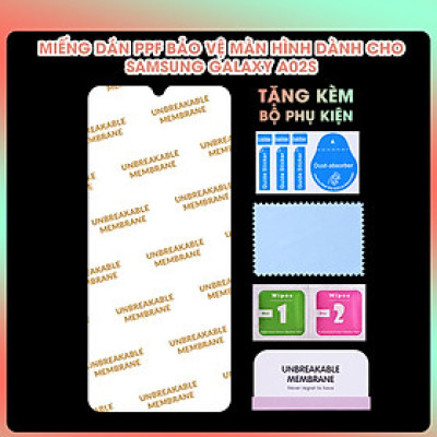 Miếng dán PPF Mặt Trước Màn Hình Dành Cho Samsung Galaxy A02s- Hàng Chính Hãng