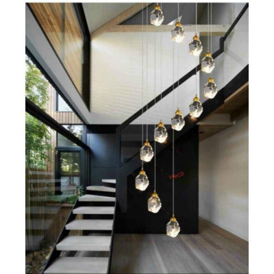 Đèn thả thông tầng, đèn trần trang trí, đèn thông tầng, đèn trang trí, đèn decor HTK025 DT