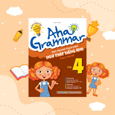 Sách - Aha Grammar - Ngữ Pháp Và Bài Tập Bổ Trợ Toàn Diện Ngữ Pháp Tiếng Anh Lớp 4 - Combo 2 Cuốn - Megabook