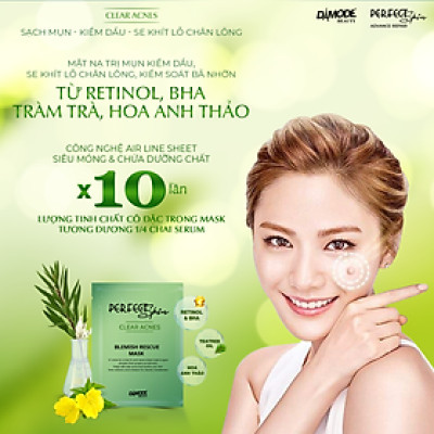 Mặt nạ tinh chất cô đặc cho da dầu da mụn BLEMISH RECUE MASK DAMODE 6 cái dùng thử 