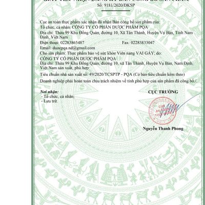 PQA Viên nang Vai Gáy là dược phẩm thảo dược hỗ trợ mạnh gân cốt, hạn chế triệu chứng đau mỏi xương khớp cho người bị đau nhức mỏi xương khớp, vai gáy, tê chân tay do phong thấp.