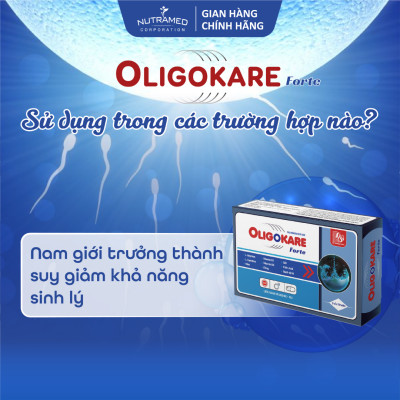 Viên uống Oligokare Forte hỗ trợ tăng cường sinh lực và cải thiện khả năng sinh lý nam (30 viên) - Nutramed