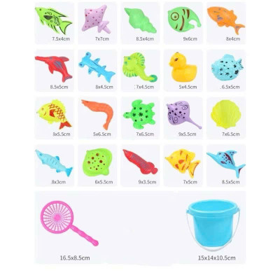 Bộ Đồ Chơi Câu Cá Bằng Nam Châm Kích Thước Bể Lớn, Nhiều Chi Tiết Cá Và Sinh Vật Biển – Đồ Chơi Giáo Dục Cho Trẻ Em - HÀNG CHÍNH HÃNG MINIIN