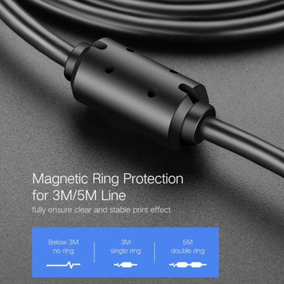 Ugreen UG20847US135TK 2M màu Đen Cáp USB 2.0 sang USB B máy in đầu mạ vàng - HÀNG CHÍNH HÃNG