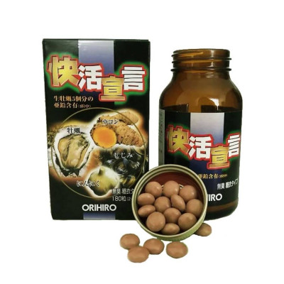 Viên Uống Tinh Chất Hàu Tươi Nghệ Tỏi Orihiro 180 Viên Nhật Bản Hỗ Trợ Cải Thiện Sức Khỏe Nam Giới