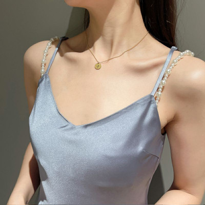 Dây đeo áo ngực giả ngọc trai sang chảnh ấn tượng