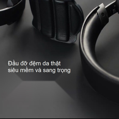 Giá treo tai nghe chụp tai nhôm nguyên khối đầu đỡ lớn bọc da cao cấp - Hàng Chính Hãng