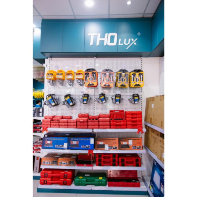 Bộ dụng cụ 216 chi tiết (1/2, 1/4, 3/8 inch) BDC-229 Tholux, các đầu tuýp, đầu vít, ổ lục giác, bộ chuyển đổi ba chiều