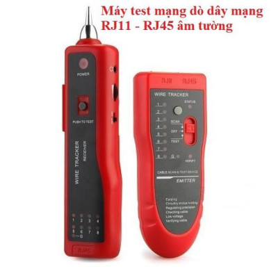 Bộ test dò dây mạng âm tường chuyên nghiệp giá rẻ XQ350 đo cáp mạng RJ45 RJ11