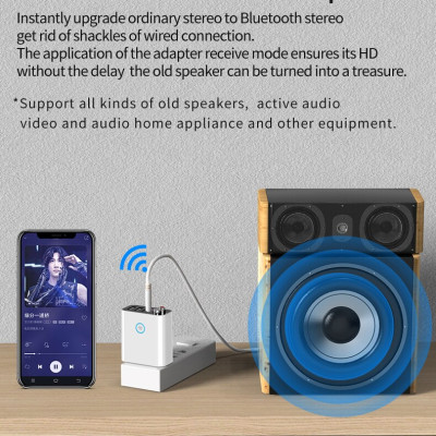 Hàng Chính Hãng - Bộ Thu Phát Bluetooth K16-JA Bluetooth 5.0 Phạm Vi Kết Nối 15m Chế Độ Chuyển Đổi Linh Hoạt Đa Dạng Nguồn Phát Blueooth TF USB AV 3.5mm Remote Sạc USB Kép 5V/2.1A Tự Động Kết Nối Giải Mã HD Hỗ Trợ Thẻ Nhớ Lên Tới 128Gb - ROGTZ
