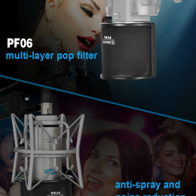 ROGTZ - Pop Filter Alctron PF06 - Lọc Âm Hiệu Quả, Bảo Vệ Micro Chuyên Nghiệp Lưới Kim Loại Cao Cấp Lọc Âm 99% Loại Bỏ Nhiễu Âm Tiếng Ồn Tiếng Vọng Bảo Vệ Micro Bụi Bẩn Công Trùng Hơi Nước Tương Thích Mọi Loại Micro Sang Trọng Dễ Lắp Đặt - Hàng Chính Hãng