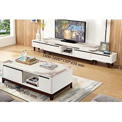 Tủ tivi và bàn sofa mặt đá hiện đại nhập khẩu Tundo PH-SET 262 cao cấp