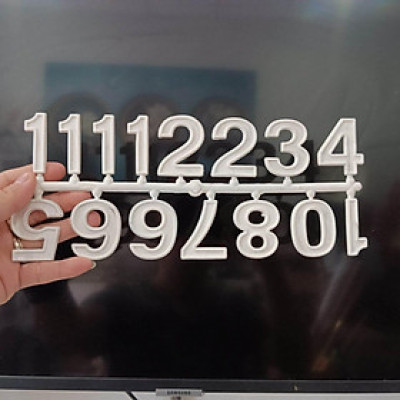 Bộ số nhựa màu trắng cỡ lớn mã số BS05