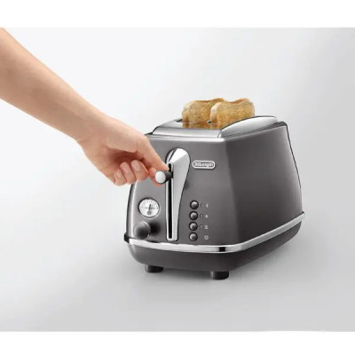 [Hàng chính hãng] Máy nướng bánh mì DeLonghi Icona Metallics CTOT2103 (BG/ GY)