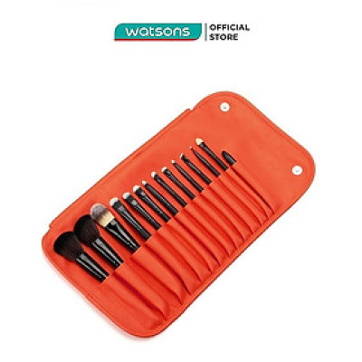 Bộ Cọ Vacosi 14 Cây & Bóp Da Cam Mars Mission Brush Set - BC36 14Pcs