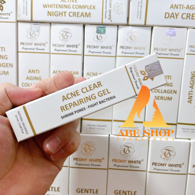 Kem Mụn PEONY WHITE 20ml - Hết Mụn - Đẩy Lùi Các Yếu Tố Gây MỤN - Giảm Thâm Sau MỤN