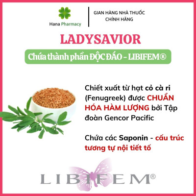 [Nhập khẩu châu Âu] Viên uống tăng cường nội tiết tố nữ LadySavior giảm bốc hỏa, nám sạm da, khô da, tăng cường sinh lý.