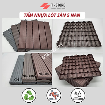 [HOT SALES] Tấm nhựa lót sàn ban công, sân vườn PP - kích thước 30 cm x 30 cm x 2 cm.