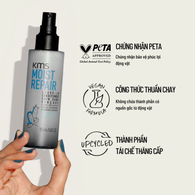 Xịt Dưỡng Ẩm Goldwell KMS Moistrepair Nuôi Dưỡng Và Phục Hồi Tóc Hư Tổn Lên Tới 99% - 150ml