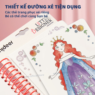 Đồ chơi thiết kế thời trang cho bé gái DIY 5 6 7 8 9 10 tuổi Mideer Little Designer
