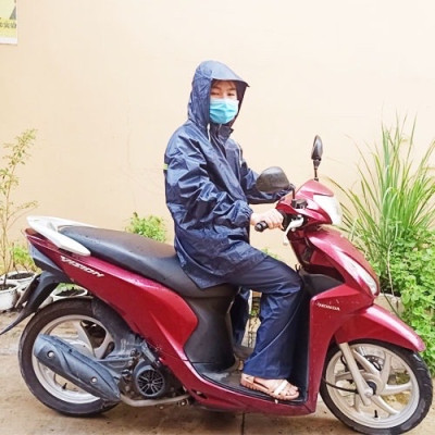 Áo mưa bộ cho nam và nữ , áo quần đi mưa 2XL  dưới 65kg , vải dù cao cấp , chống thấm nước tối ưu 