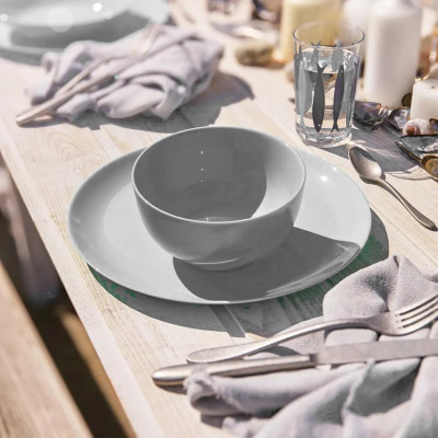 Đĩa (dĩa) thủy tinh nông lòng Luminarc Diwali Granit 25cm P0870 | Hàng chính hãng