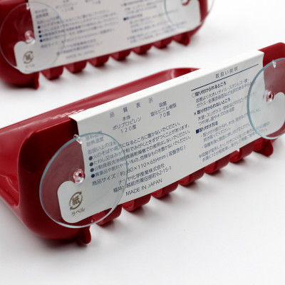 Giá đựng xà bông có núm hít chân không, thiết kế khe rãnh giúp thoát nước cho vật dụng luôn khô thoáng sạch sẽ - Hàng nội địa Nhật Bản |#Made in Japan|