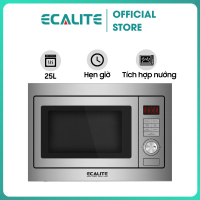 Lò Vi Sóng Kết Hợp Nướng Ecalite EMW-2560JS (25L) - Lắp Âm Tủ - Điều Khiển Cảm Ứng - Hàng Chính Hãng