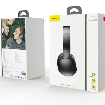 Tai nghe chụp tai không dây cao cấp Baseus Encok D02 (Bluetooth Wireless Hifi Surround Headphone) - Hàng chính Hãng