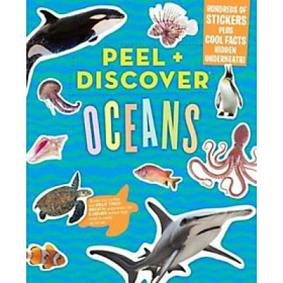 Sách - Peel + Discover: Oceans by Workman Publishing (US edition, paperback)