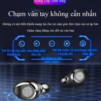 Tai nghe không dây blueetooth LANITH cao cấp 5.0 TWS F9 – Tai nghe Bluetooth kiểu dáng hiện đại, thời thượng - Hàng nhập khẩu – TA0002