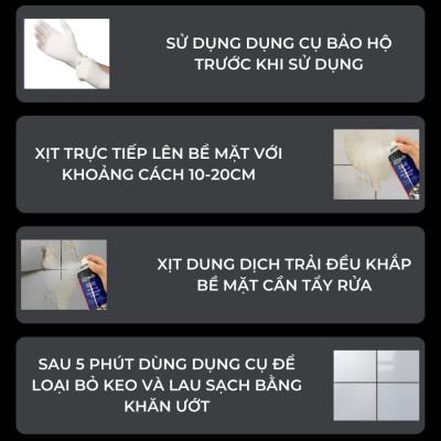Bình Xịt Tẩy Keo, Silicon, Tẩy Sơn, Tẩy Mọi Loại Keo O’tech BX-8 (450ml) Gasket Sealant Remover - Hàng Chính Hãng