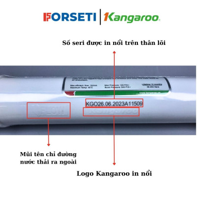 Bộ 5 lõi chức năng Kangaroo lõi FIR+, OrpH+, HypH+, Min+, Nano+ dùng cho máy lọc nước Kangaroo Hydrogen - Hàng chính hãng