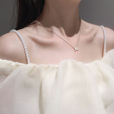 Dây áo ngực dây áo lót thủ công từ hạt ngọc trai thời trang ấn tượng sexy