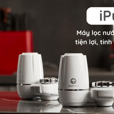 [Hàng chính hãng] Đầu lọc nước tại vòi AquaHandy iPura Lọc sạch tạp chất Dễ dàng lắp đặt