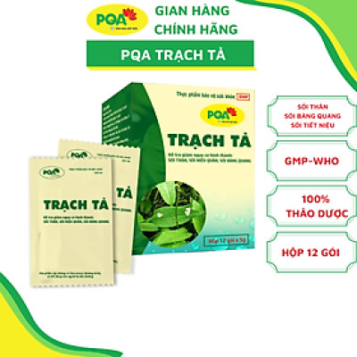 Trạch Tả PQA Giúp Thanh Nhiệt Lợi Niệu, Hỗ Trợ Giảm Nguy Cơ Hình Thành Sỏi Thận Hộp 12 Gói