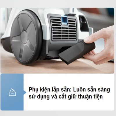 Máy hút bụi gia đình Philips công suất lớn 1500W có hộc chứa XB2023 /81 - Hàng nhập khẩu