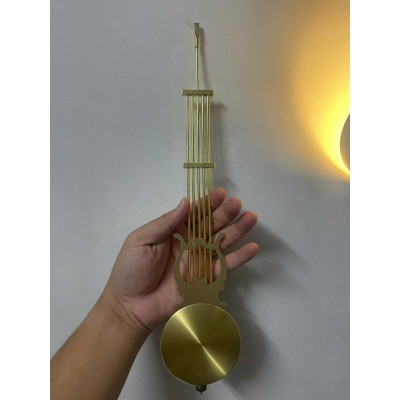 Phụ kiện lắc đồng hồ treo tường cao cấp – Cây lắc hợp kim mạ vàng bóng, dùng cho đồng hồ gỗ lũa, đồng hồ cổ