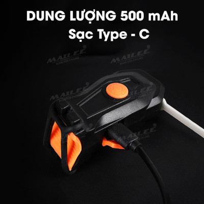 Đèn đuôi xe đạp đường phố với led chảy giọt nước YQ-208 , chống nước, Led COB độ sáng cao, dung lượng pin 500 mAH sạc Type-C sử dụng lên đến 18h tùy chế độ - Mai Lee