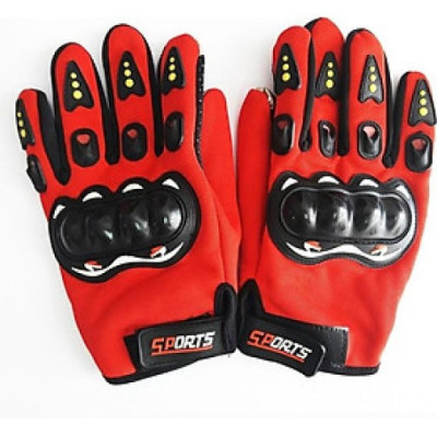  Găng Tay Xe Máy, Đi Phượt  Dài Ngón Có Gù Nhựa Bảo Vệ - HENRYSA