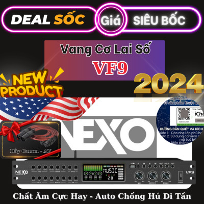 Vang Cơ Lai Số NEXO VF99 - Chống Hú Tự Động Di Tần - Tích Hợp Echo - Delay - Rerverb Siêu Hay - Hàng Nhập Khẩu